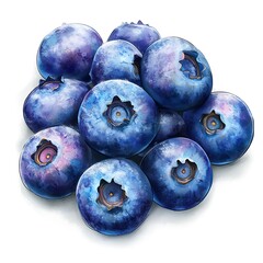 Obraz premium Plump Blueberries with a Light Frost Effect Fresh Fruit