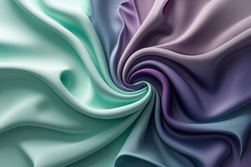 Obraz premium Serene Mint and Plum Gradient Surface with Gentle Flows and Vivid Tones for Modern Artistic Designs