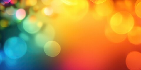 Obraz premium Colorful bokeh background with vibrant abstract light circles