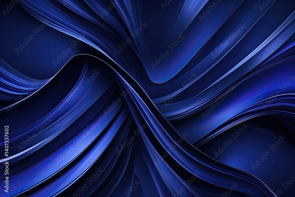 Poster fluid diagonal deep indigo abstract background with layered gradient design