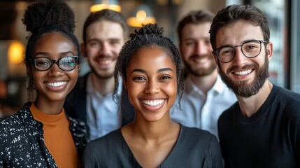 Fototapeta premium Diverse team smiling happy successful business people teamwork collaboration professional group portrait image