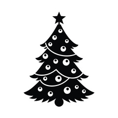 Fototapeta premium christmas tree vector illustration