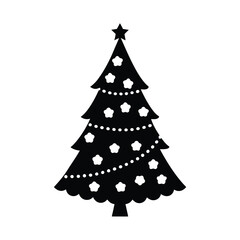 Fototapeta premium christmas tree vector illustration
