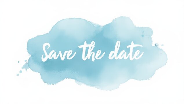 Save the Date Watercolor Invitation Design - Powered by Adobe