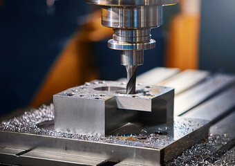 Milling machine, metal machining, aluminum and steel