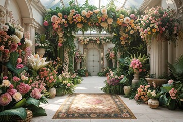 Dreamy Botanical Landscapes with Lush Floral Designs and Scenic Inspirations