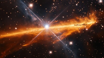 Explore the cosmos: stunning nebula and stars wallpaper for space enthusiasts and astronomy lovers hd image
