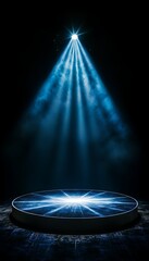 Stage Spotlight Dark Background