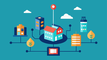 Local Data Fusion Centers Illustrate a small data processing hub in a community combining inputs from various local IoT devices to create actionable insights for city planners and