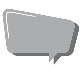 Naklejka premium Blank speech bubble balloon square shape, empty cartoon comic text box, frame, think, speak, talk, text box, banner, message template, flat design vector illustration