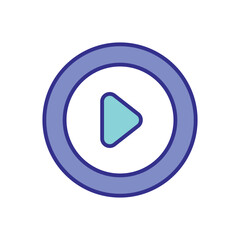 Play Icon Vector Stock Illustration