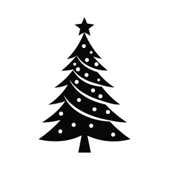 christmas tree vector illustration