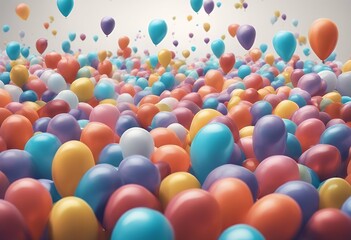 style isolated cartoon balloons set flat stock background white vector anniversary card ball illustration red design blue air happy ballon round ribbon joy birthday group colours abstract bright