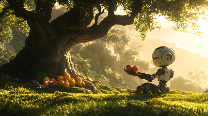 Harmony Unveiled: A Moment of Connection Under the Ancient Tree
