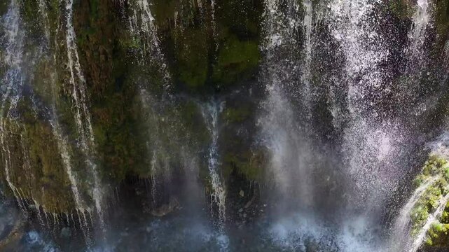 Foggy Kackar Mountains in the Fog Drone Video, Kackar Mountains Plateau Ayder, Camlihemsin Rize, Turkiye (Turkey)