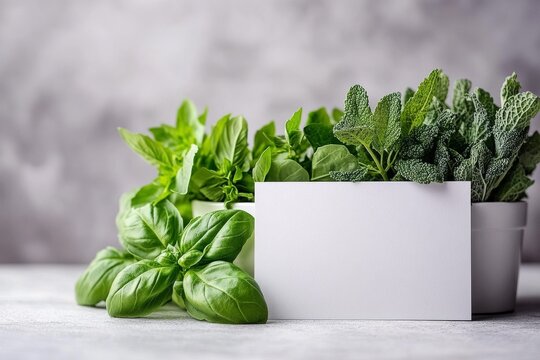 A wicker basket overflowing with bright herbs and greens, such as cilantro and lettuce, rests on a light surface. This assortment is ideal for cooking or adding flair to dishes