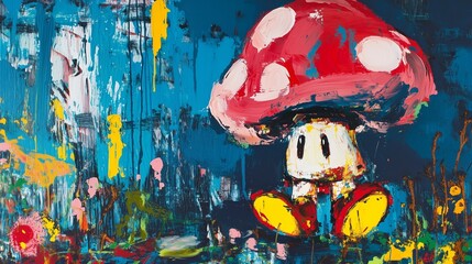 Obraz premium Colorful Pop-Inspired Fantasy Artwork - 4K TV Wall Art