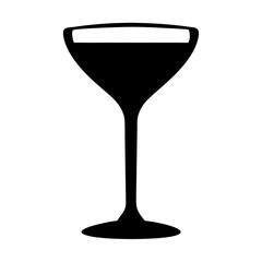 aperol spritz black silhouette icon - of a soft drinks aperol spritz simple vector art