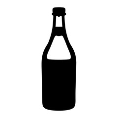 apple cider black silhouette icon - of a soft drinks apple cider simple vector art
