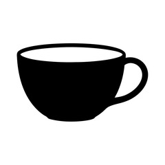 coffee cup black silhouette icon - of a soft drinks coffee cup simple vector art
