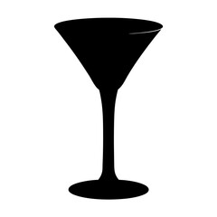 gin fizz black silhouette icon - of a soft drinks gin fizz simple vector art