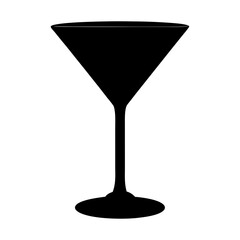 martini shaker black silhouette icon - of a soft drinks martini shaker simple vector art
