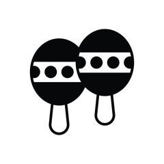 Maracas Icon Vector Stock Illustration