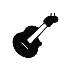 Electric Guitar Icon Vector Stock Illustration
