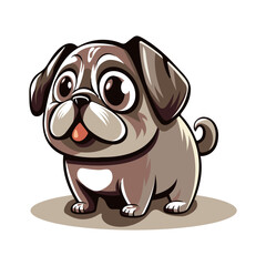 cartoon dog of the bulldog breed