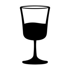 old fashioned cocktail black silhouette icon - of a soft drinks old fashioned cocktail simple vector art
