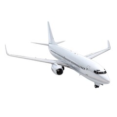 Obraz premium Airplane aviation travel concept on white background