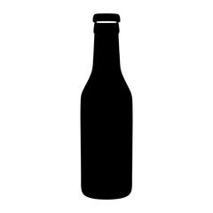 seltzer water black silhouette icon - of a soft drinks seltzer water simple vector art