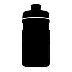 sports drink bottle black silhouette icon - of a soft drinks sports drink bottle simple vector art