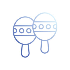Maracas Icon Vector Stock Illustration