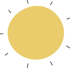Sunny Circle Minimalist Icon