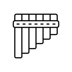 Flute Icon Vector Stock Illustration