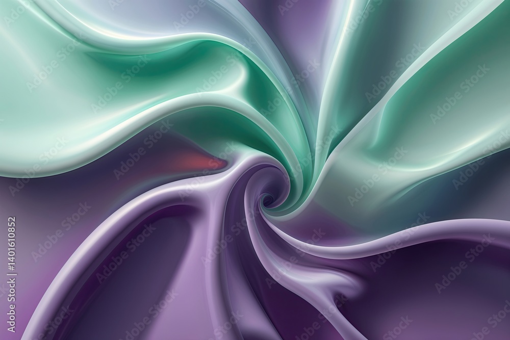 Poster mint and plum gradient background with soft flowing patterns and vibrant hues for contemporary art d
