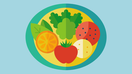 PlantBased Meal Plate A colorful plate filled with an assortment of plantbased foods like grains fruits and vegetables showcasing healthy and sustainable eating.