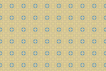 Seamless Cloth Digital Texture Decoration Textile Visual Fabric Symmetric Endless Tile Shape Fashion Perspective Luxury Design Interior Background Geometric Art Wallpaper Graphic Template Pattern.