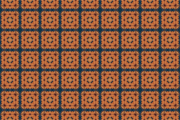 Seamless Cloth Digital Texture Decoration Textile Visual Fabric Symmetric Endless Tile Shape Fashion Perspective Luxury Design Interior Background Geometric Art Wallpaper Graphic Template Pattern.