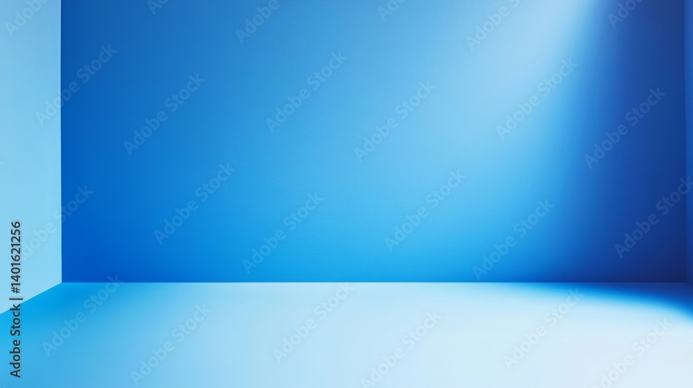 Aufkleber modern geometric shapes arranged in a serene blue environment create a calm and abstract atmosphere 