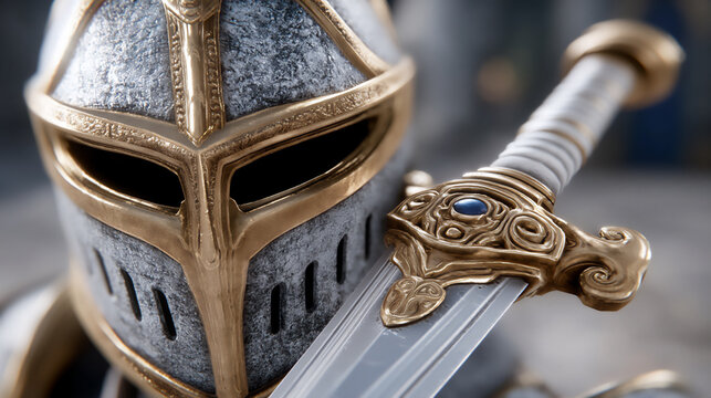 knight with bastard sword