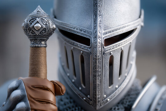 knight with flamberge