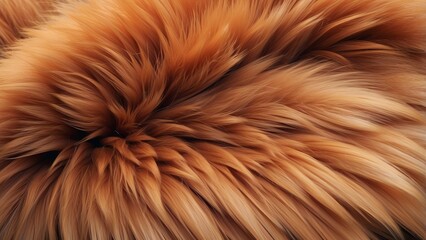 Red fox fur texture close-up in warm natural tones