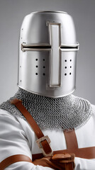 Obraz premium knight with helmet and shield