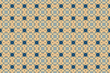 Seamless Symmetric Geometric Decoration Cloth Design Perspective Texture Template Fabric Background Digital Interior Textile Fashion Visual Endless Luxury Graphic Wallpaper Shape Tile Art Pattern.