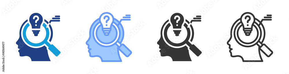 Poster Customer Needs Analysis icon set multiple style collection