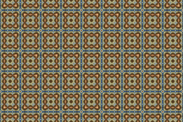 Seamless Symmetric Geometric Decoration Cloth Design Perspective Texture Template Fabric Background Digital Interior Textile Fashion Visual Endless Luxury Graphic Wallpaper Shape Tile Art Pattern.