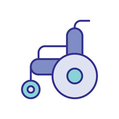 Wheelchair Icon Vector Stock Illustration