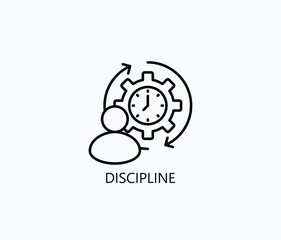 Discipline Icon Or Logo Isolated Illustration